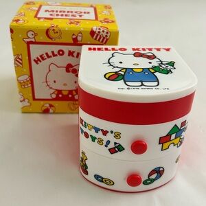 Vintage New Rare Hello Kitty 1976 Mirror Chest Iconic Sanrio Collectible In Box
